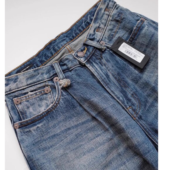 NWT R13 Wayne Wide Leg Jeans Denim Dawson Blue Sz25/27 - Picture 8 of 13